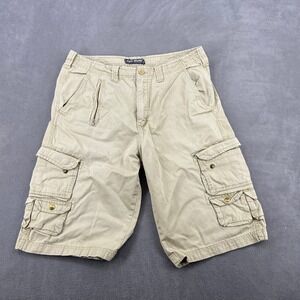 Paco Jeans Vintage Y2K Mens Tan Khaki Cargo Shorts Sz 34 Baggy Gorpcore Utility‎